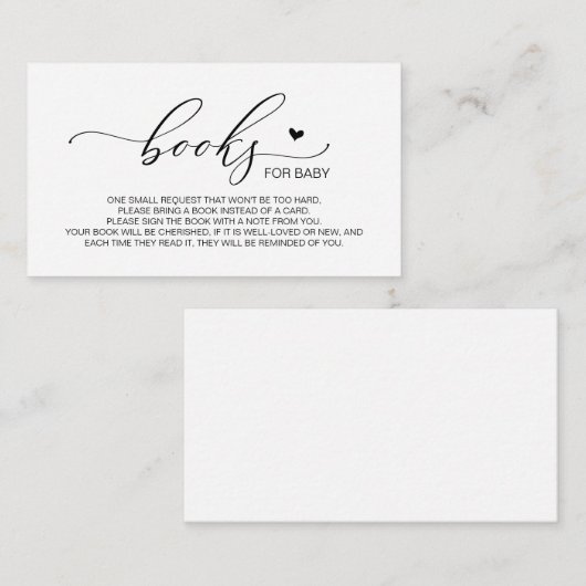 『ベビーの書モダン籍』 エンクロージャーカード (正面/裏面)