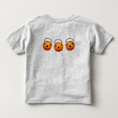 ベビーの最初のハロウィン トドラーTシャツ (裏面)