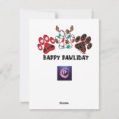 ベビーの最初のホリデーシーズン シーズンカード (裏面)