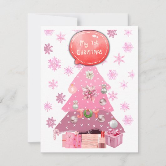 ベビーの最初のホリデーシーズン シーズンカード (正面)