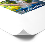 ベビーの最初の年の写真コラージュ年写真 ポスター (角)