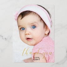 ベビーの最初の誕生日ありがとうエレガントスクリプトスワッシュ