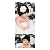 ベビーの最初の誕生日ありがとうゲスト写真ラックカード ラックカード (裏面)