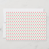 ベビーの最初の誕生日メロンフォトカード 招待状 (裏面)