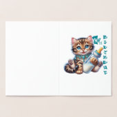 ベビーの最初の誕生日。 箔カード (内部)