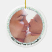 ベビーの最初の足跡オーナメント セラミックオーナメント (裏面)