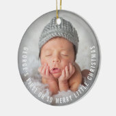 ベビーの最初のOh Soメリー Little Christmas 2の写真 セラミックオーナメント (左)