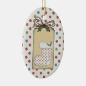 ベビーの最初クリスマスのギフトのラベルのオーナメント セラミックオーナメント (右)