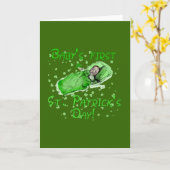 ベビーの最初セントパトリックの日のTシャツ カード (黄色い花)