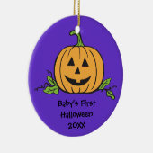 ベビーの最初ハロウィンの記念品のギフトのオーナメント セラミックオーナメント (右)