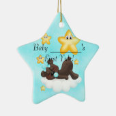 ベビーの最初ユール(キリスト降誕祭)のオーナメント セラミックオーナメント (右)