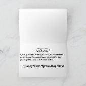 ベビーの最初聖燭節の挨拶状 カード (内部)