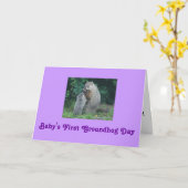 ベビーの最初聖燭節の挨拶状 カード (黄色い花)