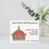 ベビーの最初誕生日 招待状 (スタンド正面)