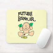 ベビーの未来の銀行家のTシャツおよびギフト マウスパッド (マウス)
