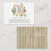 ベビーの本のためのバニーのピンクの花の本はカードを要求します エンクロージャーカード (正面/裏面)