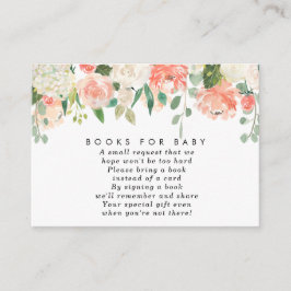 ベビーの本のためのピンクのモモの花の本はカードを要求します エンクロージャーカード