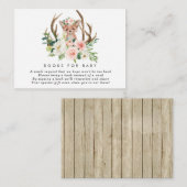 ベビーの本のための孤の素朴な花の本はカードを要求します エンクロージャーカード (正面/裏面)