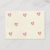 ベビーの本の要求のための本はかわいいくまの女の子を梳きます エンクロージャーカード (裏面)