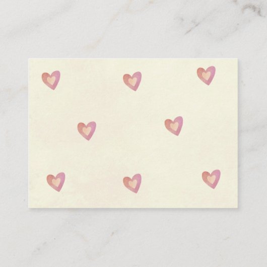 ベビーの本の要求のための本はかわいいくまの女の子を梳きます エンクロージャーカード (裏面)