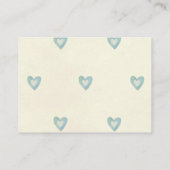 ベビーの本の要求のための本はかわいいくまの男の子を梳きます エンクロージャーカード (裏面)