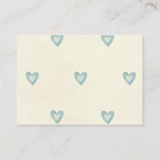 ベビーの本の要求のための本はかわいいくまの男の子を梳きます エンクロージャーカード (裏面)