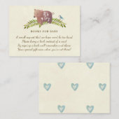 ベビーの本の要求のための本はかわいいくまの男の子を梳きます エンクロージャーカード (正面/裏面)