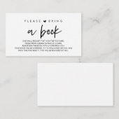 ベビーの本モダンを持って来て エンクロージャーカード (正面/裏面)