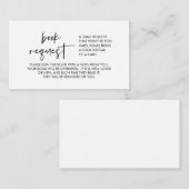 ベビーの本、ミニマルフォント エンクロージャーカード (正面/裏面)