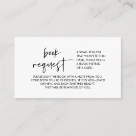 ベビーの本、ミニマルフォント エンクロージャーカード