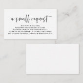 ベビーの本、ミニマルフォント エンクロージャーカード (正面/裏面)