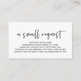 ベビーの本、ミニマルフォント エンクロージャーカード