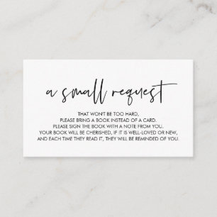 ベビーの本、ミニマルフォント エンクロージャーカード