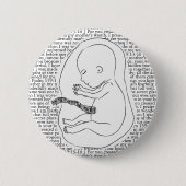 ベビーの概要(Psalm 139:13-16) 缶バッジ (正面)