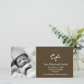 ベビーの機動出産の告知 案内状 (スタンド正面)