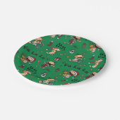 ベビーの歌うキャロルパターン ペーパープレート (アングル)