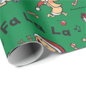ベビーの歌うキャロルパターン ラッピングペーパー (ロールコーナー)