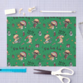 ベビーの歌うキャロルパターン 薄葉紙 (クラフト)