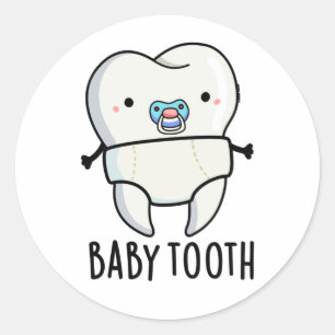 ベビーの歯かわいい歯がピーン ラウンドシール
