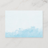 ベビーの水洗いの手触り青いベビーシャワー用の本 エンクロージャーカード (裏面)