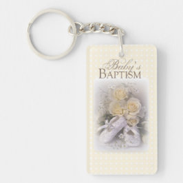 ベビーの洗礼中立、カスタマイズ可能な名前、 キーホルダー