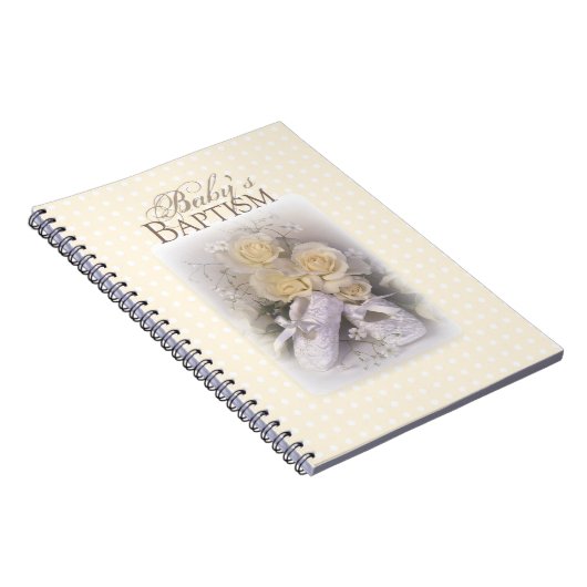 ベビーの洗礼中立、カスタマイズ可能な名前、リアム ノートブック (右側)