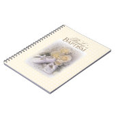 ベビーの洗礼中立、カスタマイズ可能な名前、リアム ノートブック (左側)