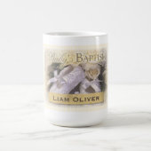 ベビーの洗礼中立、カスタマイズ可能な名前、リアム マグカップ (中央)