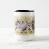 ベビーの洗礼中立、カスタマイズ可能な名前、リアム マグカップ (中央)