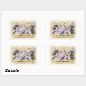 ベビーの洗礼中立、カスタマイズ可能な名前、リアム 長方形シール (シート)