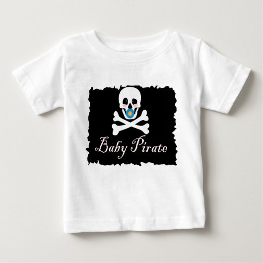 ベビーの海賊乳児か幼児のTシャツ ベビーTシャツ (正面)