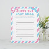 ベビーの混乱を推測する[ジェンダー驚き] レターヘッド (スタンド正面)