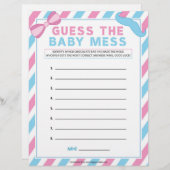 ベビーの混乱を推測する[ジェンダー驚き] レターヘッド (正面/裏面)