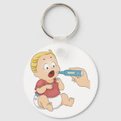 ベビーの温度検査の小児健康 キーホルダー (裏面)